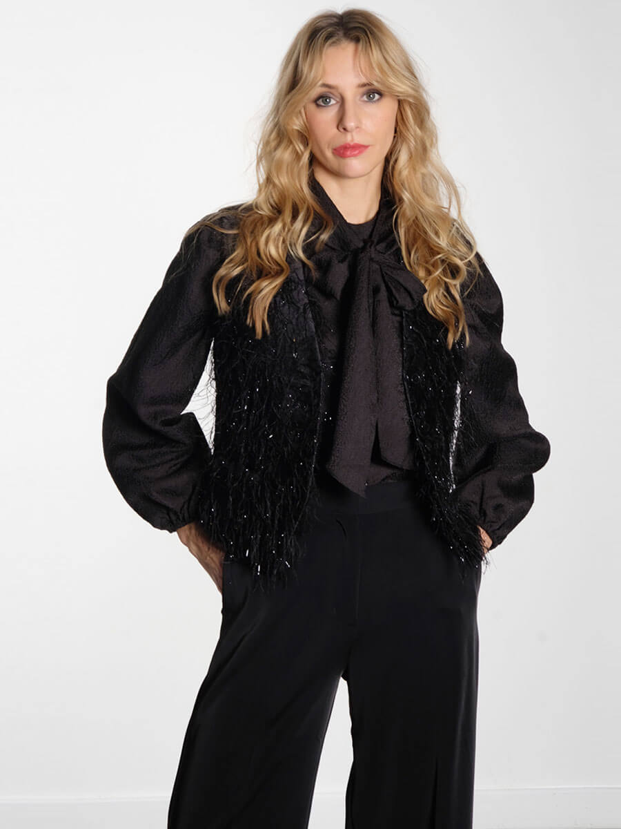 DAY BIRGER ET MIKKELSEN
Christa Frayed Jacquard RD - Black