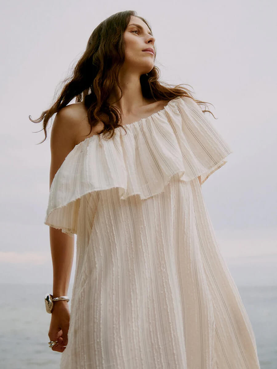 DAY BIRGER ET MIKKELSEN
Chrissi Raw Stripes Dress - Jet Stream