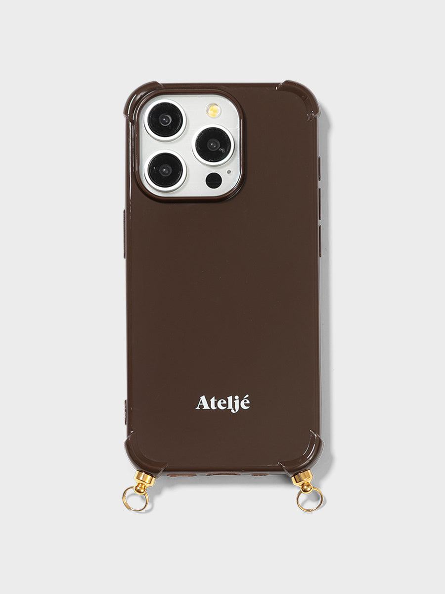 Ateljé Dark Brown iPhone Case