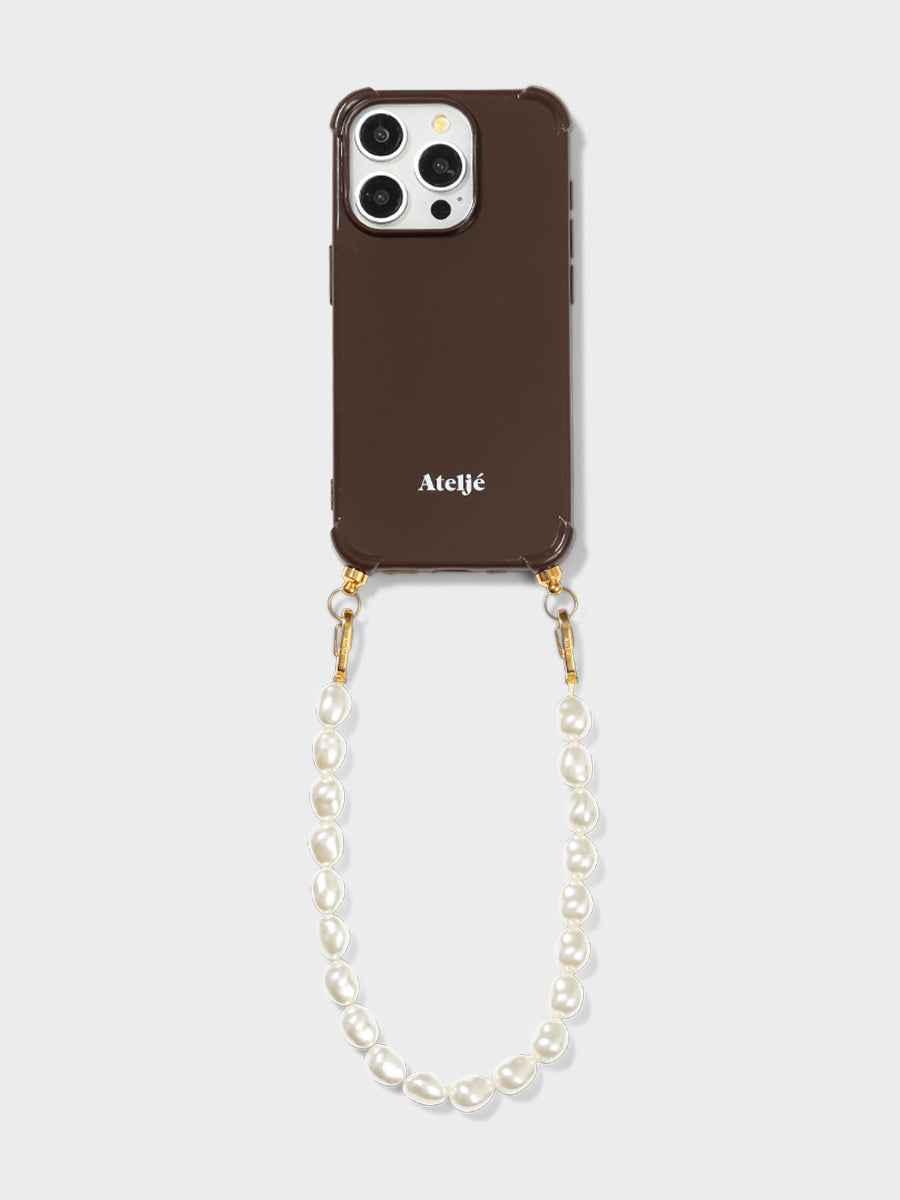 Ateljé Dark Brown iPhone Case