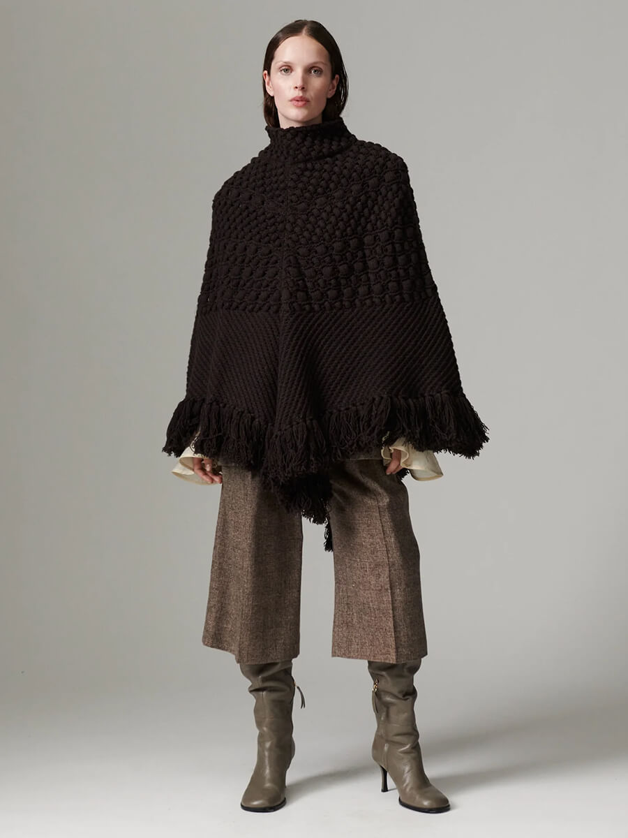 Day Birger et Mikkelsen Cabel Poncho - Ganache