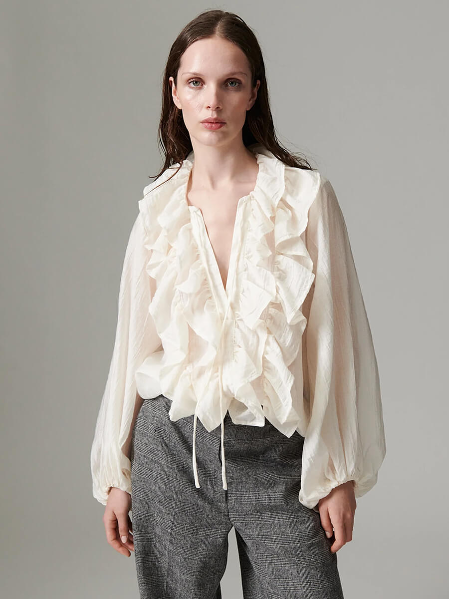 Frey Blouse - Jet Stream