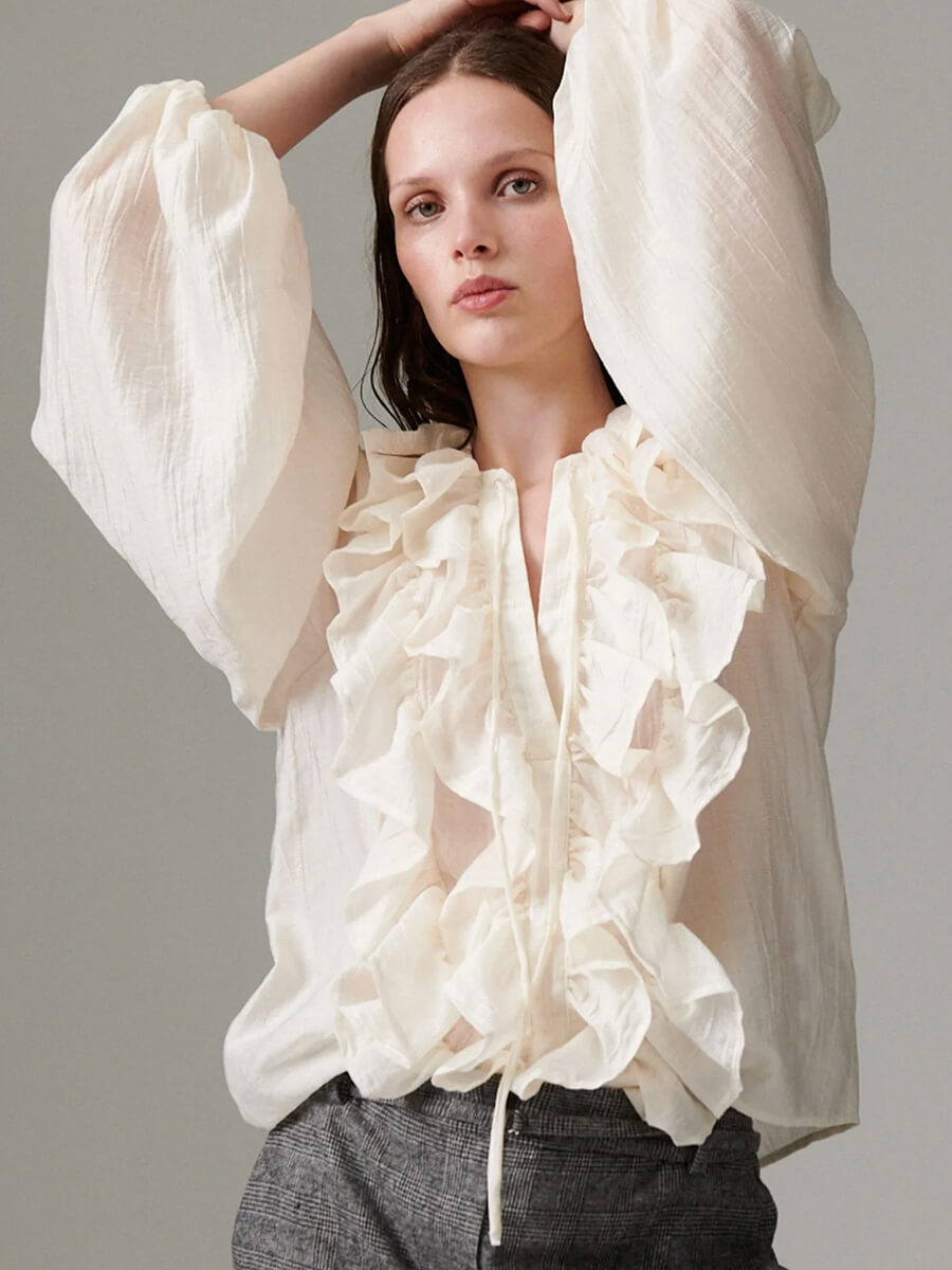 Frey Blouse - Jet Stream