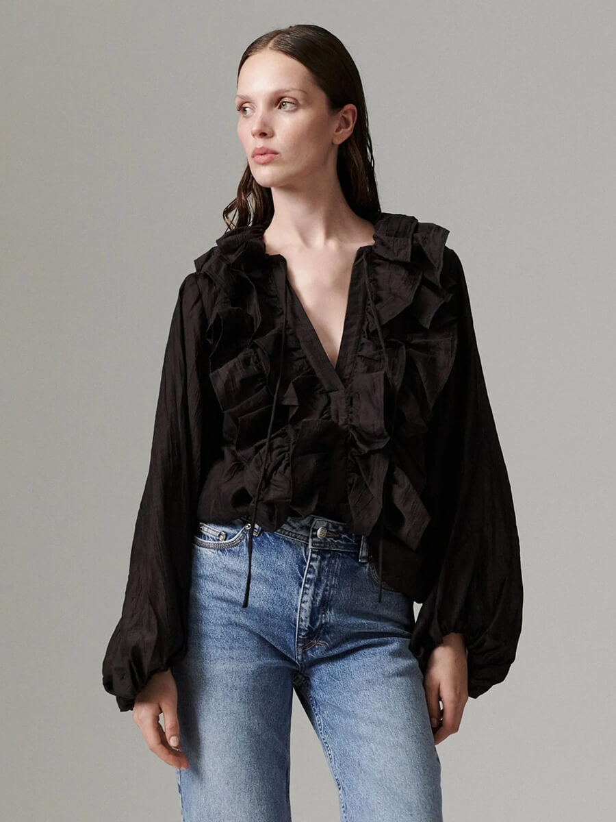 Day Birger et Mikkelsen Frey Blouse Ganache