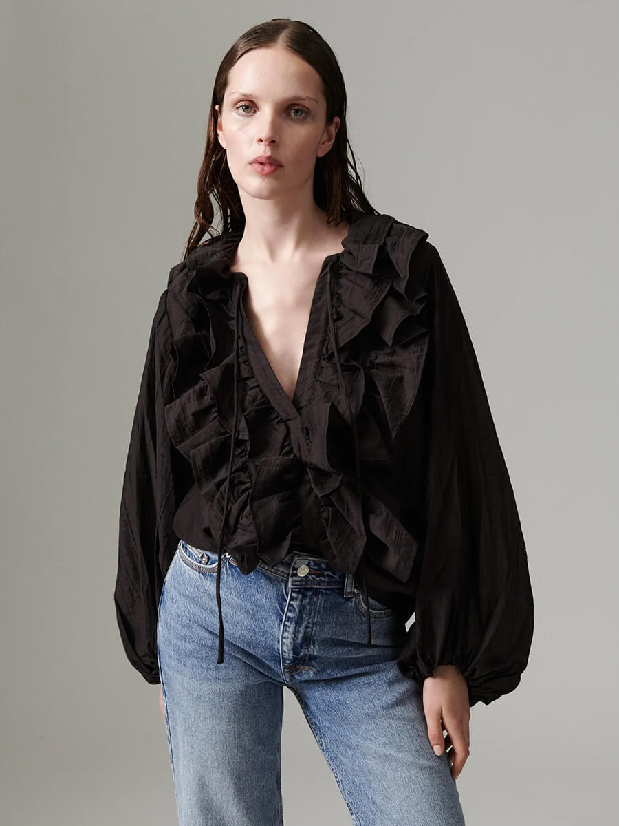 Day Birger et Mikkelsen Frey Blouse Ganache
