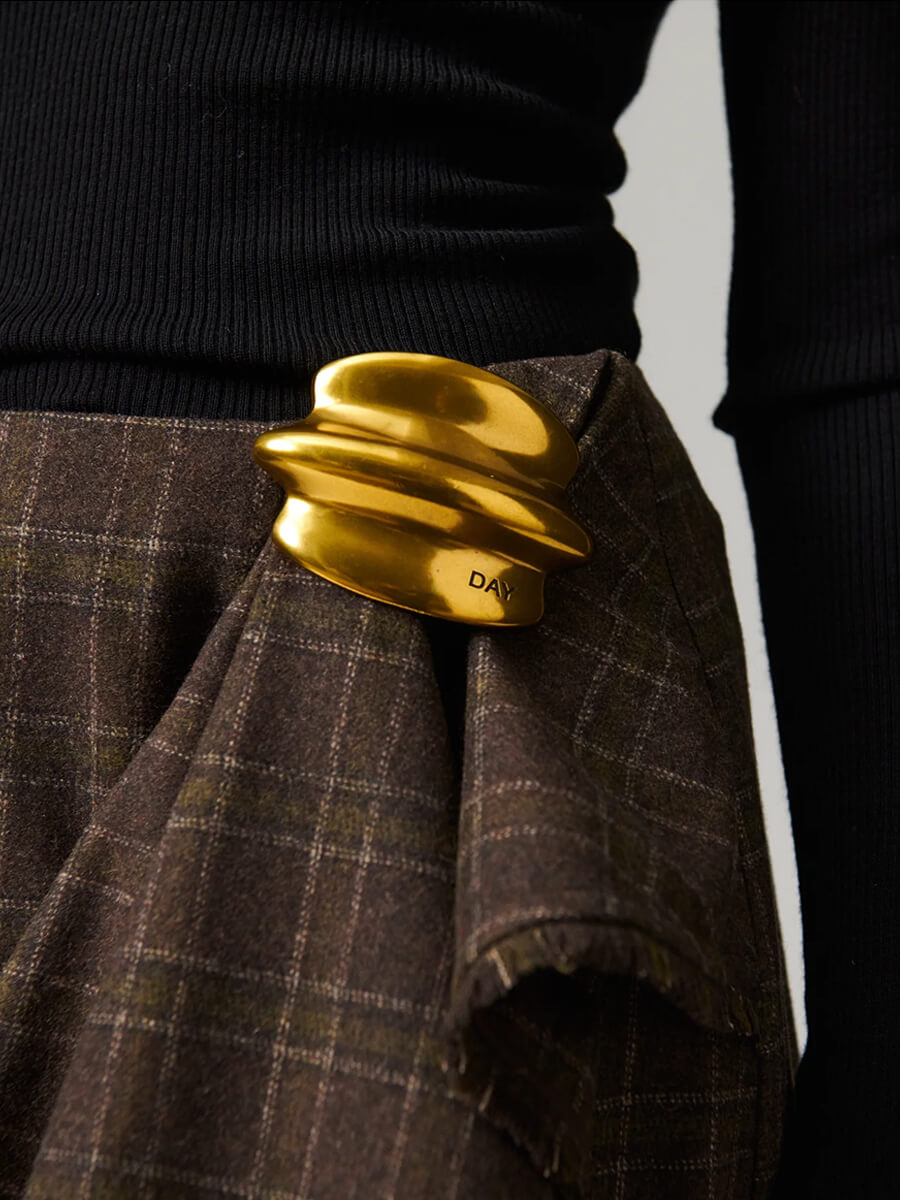 Day Birger et Mikkelsen Tima Flanello Skirt - Brown Check.