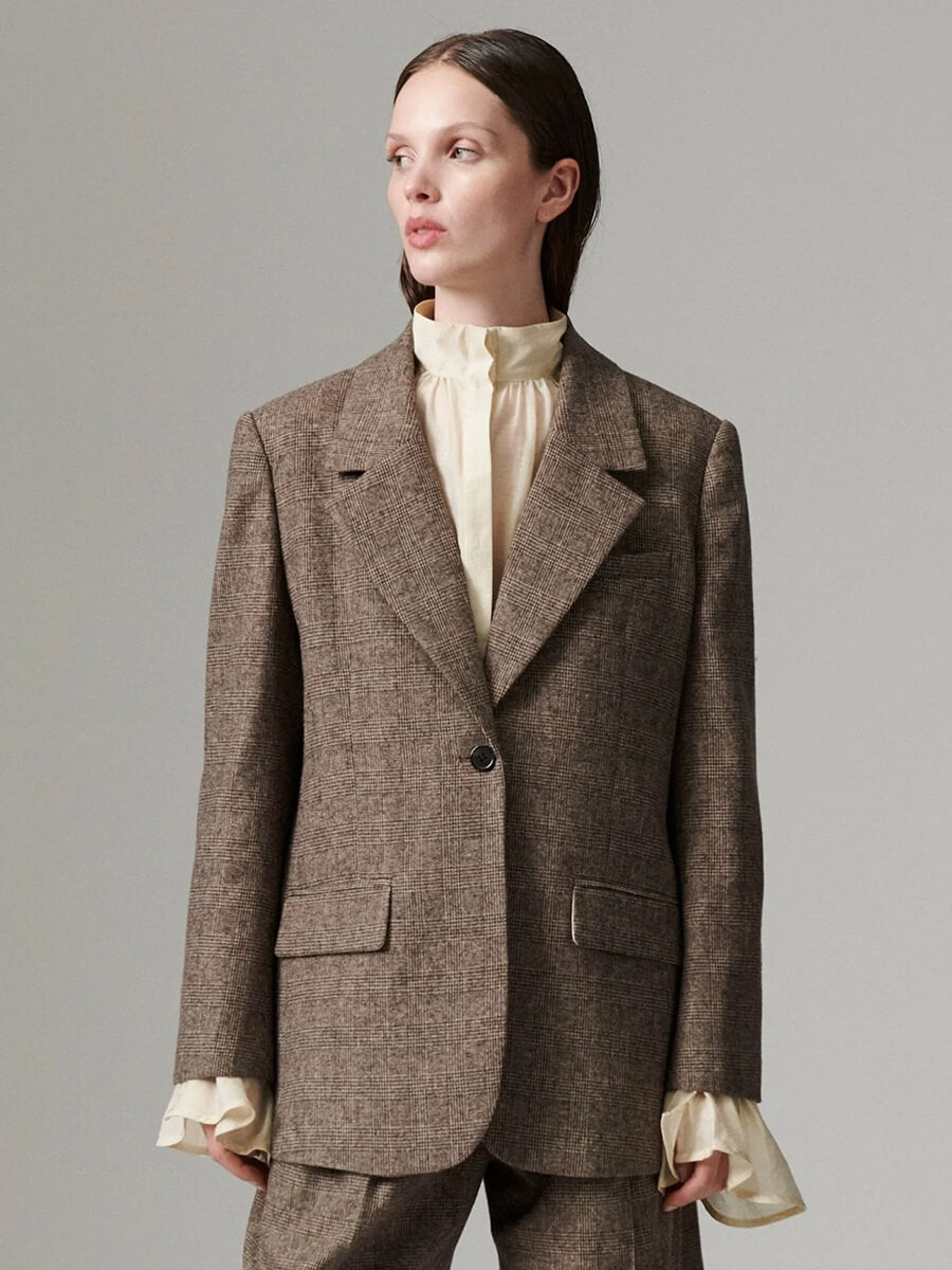 Day Birger et Mikkelsen Wales Tartan Blazer - Brown Check