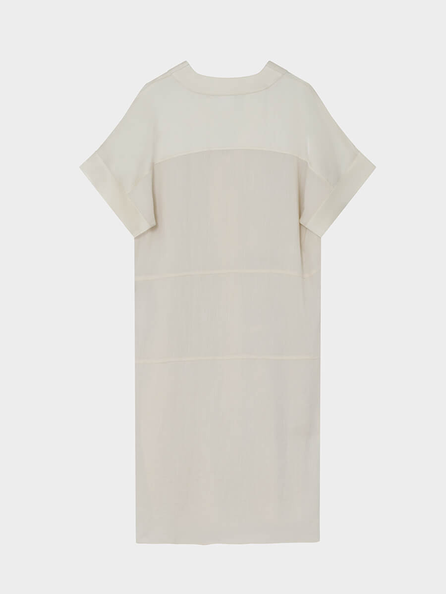 Day Birger et Mikkelsen garson ontrast Linen Dress - Jet Stream 