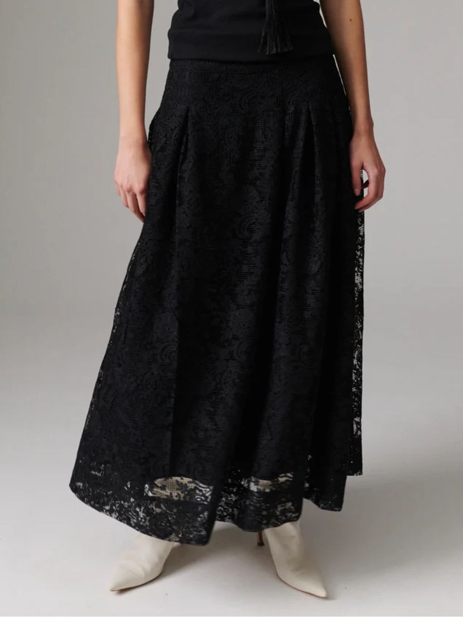 Day Birger et Mikkelsen - Chai Crochet Skirt - Black