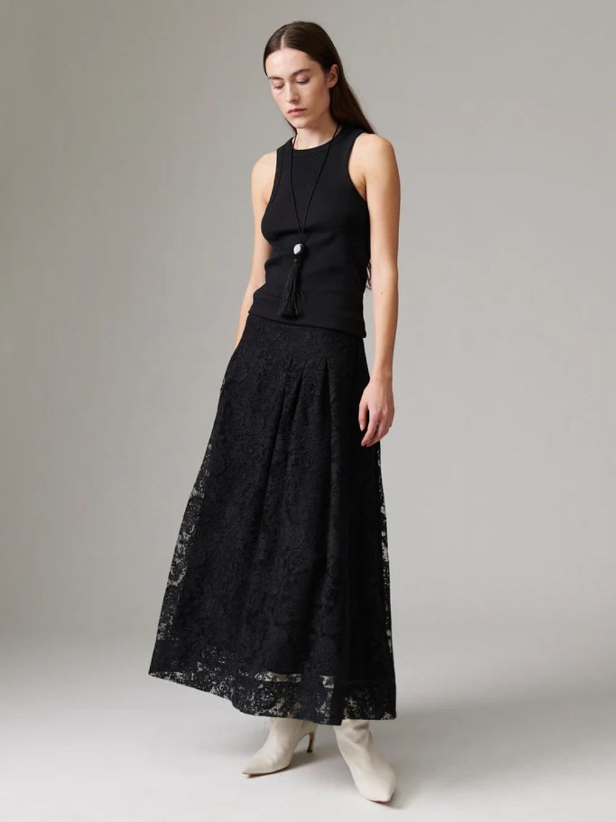 Day Birger et Mikkelsen - Chai Crochet Skirt - Black