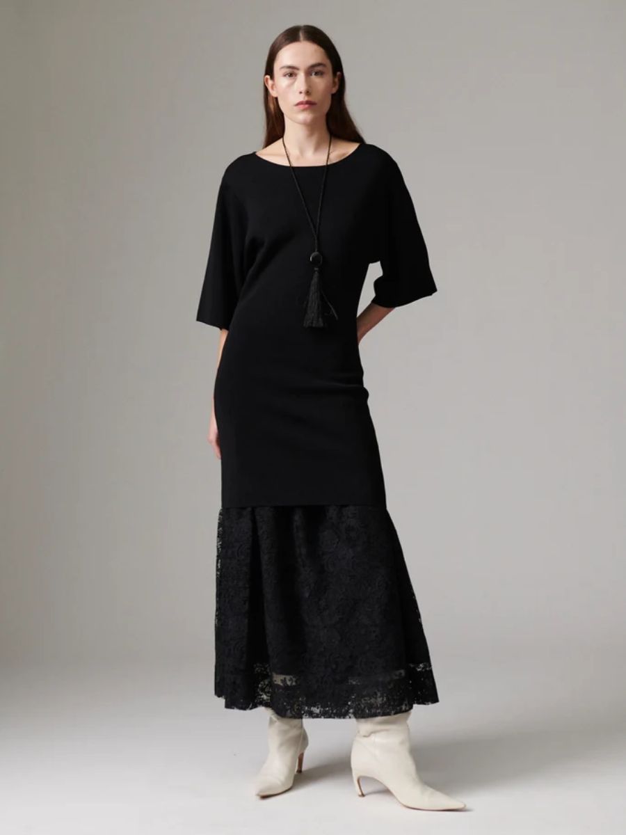 Day Birger et Mikkelsen - Chai Crochet Skirt - Black