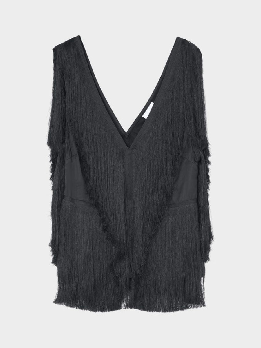Day Birger et Mikkelsen - Fitao Fringe Top - Black
