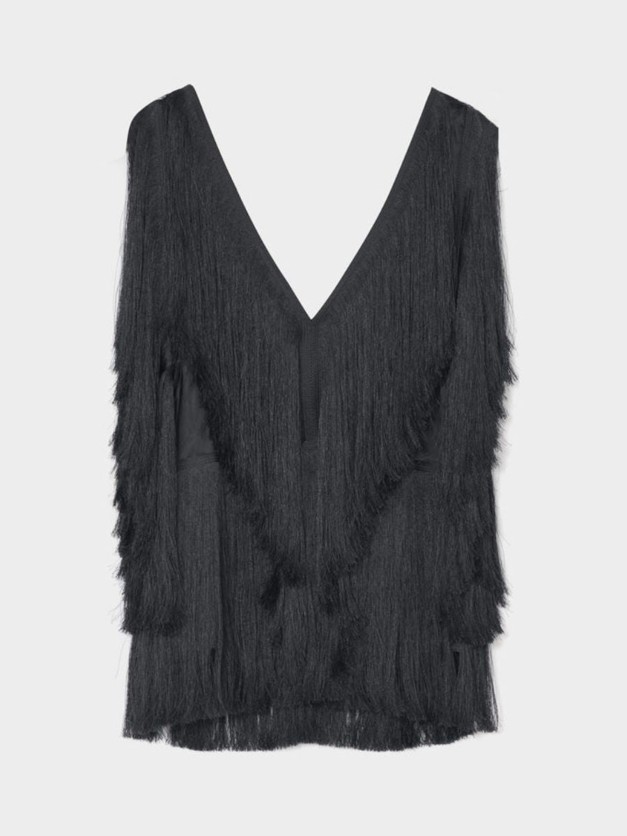 Day Birger et Mikkelsen - Fitao Fringe Top - Black