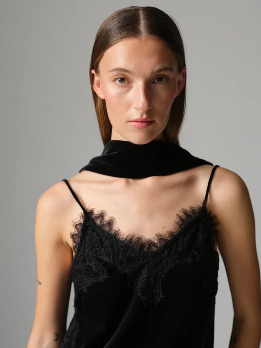 Day Birger et Mikkelsen - Lacey Velvet Top - Black