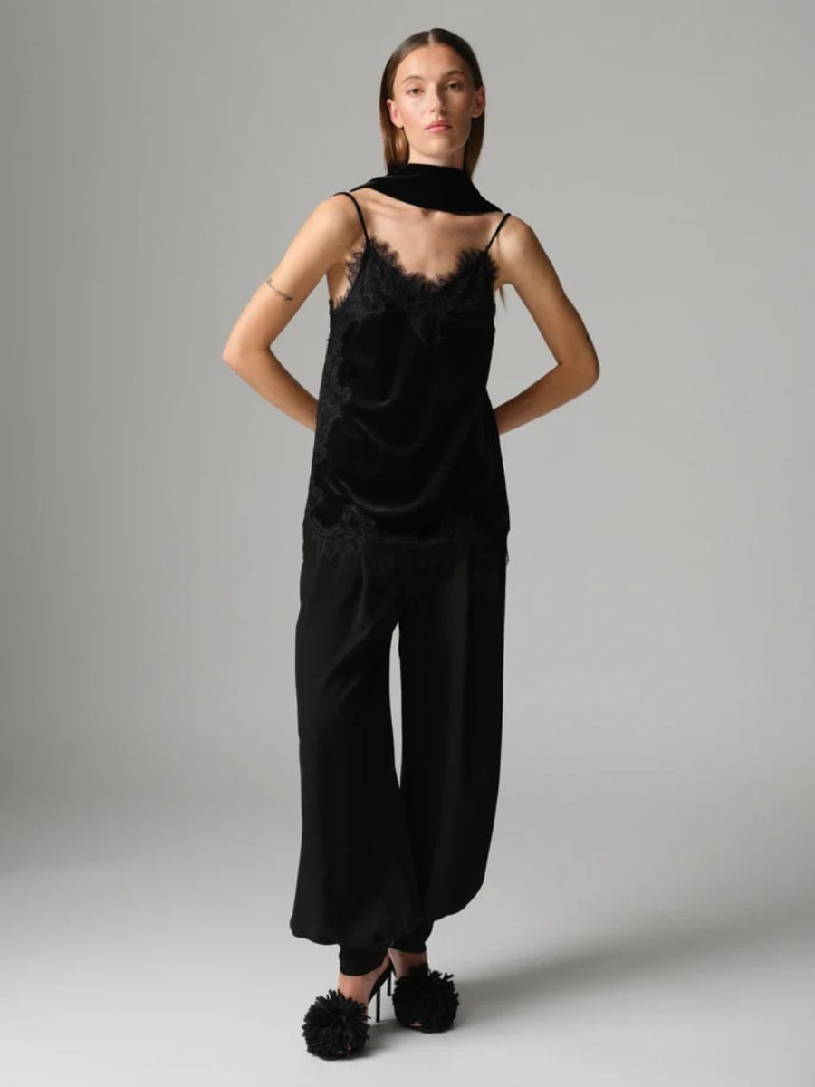Day Birger et Mikkelsen - Lacey Velvet Top - Black
