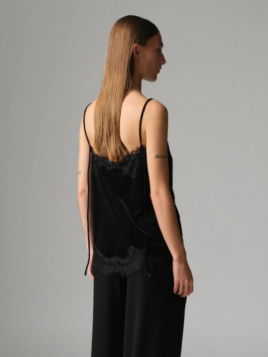 Day Birger et Mikkelsen - Lacey Velvet Top - Black