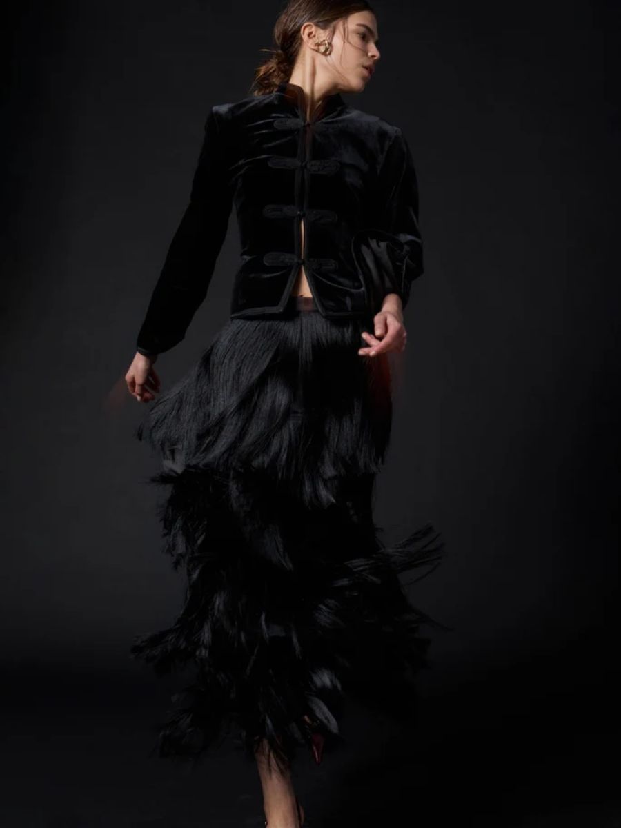 Day Birger et Mikkelsen - Ringo Fringe Skirt - Black