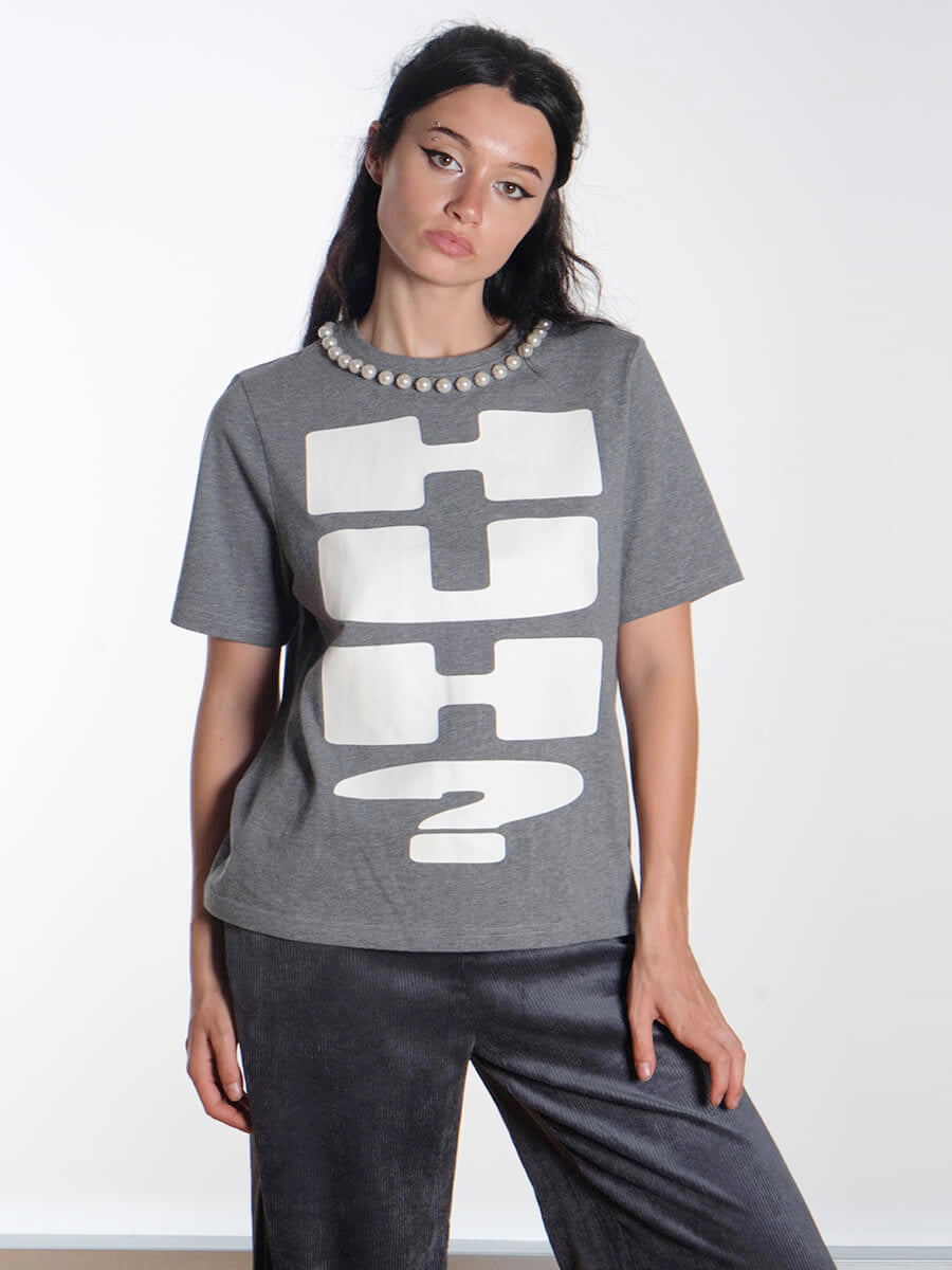 Isos T-shirt - Grey/White