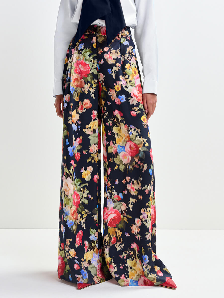 ESSENTIEL ANTWERP Jazzy Wide Leg Pants - Dark Night