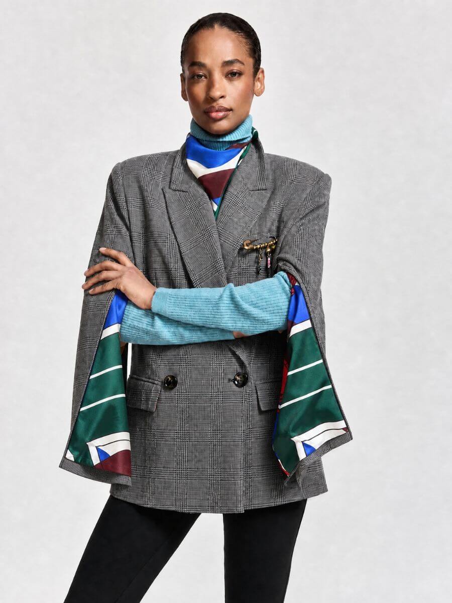 ESSENTIEL ANTWERP Kendra Blazer - Steel Pulse1