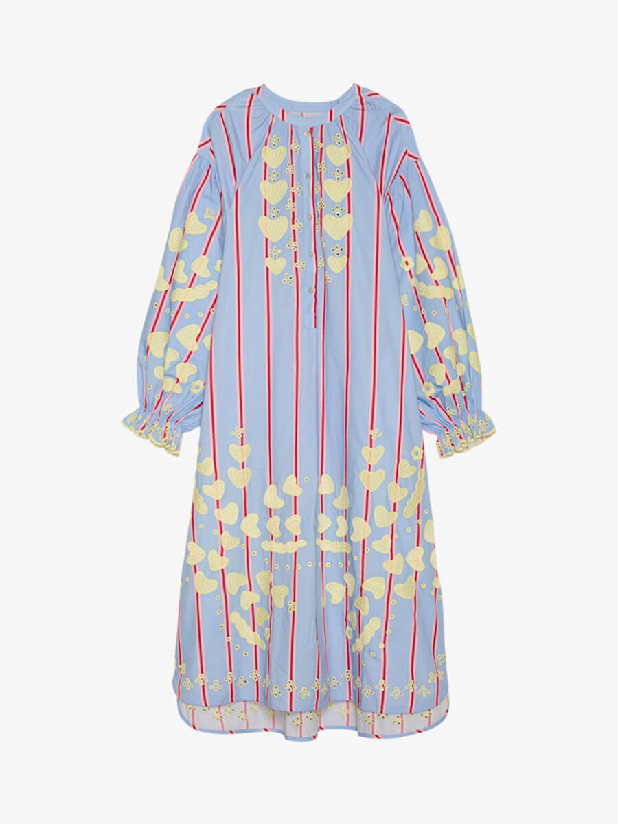 SISSEL EDELBO Elisabeth Dress - Bluebell Stripes