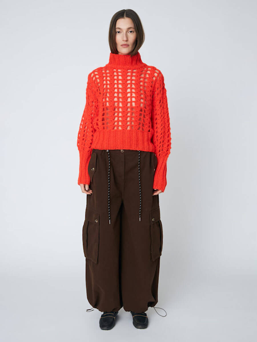 DAWN X DARE -Erica Crochet Jumper - Chili