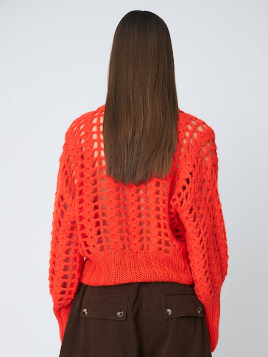 DAWN X DARE - Erica Crochet Jumper - Chili
