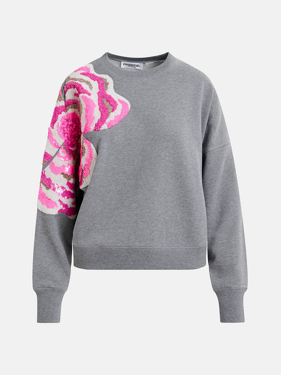 Essentiel-Antwerp-Gag-Sweatshirt-Hurricaine-Grey