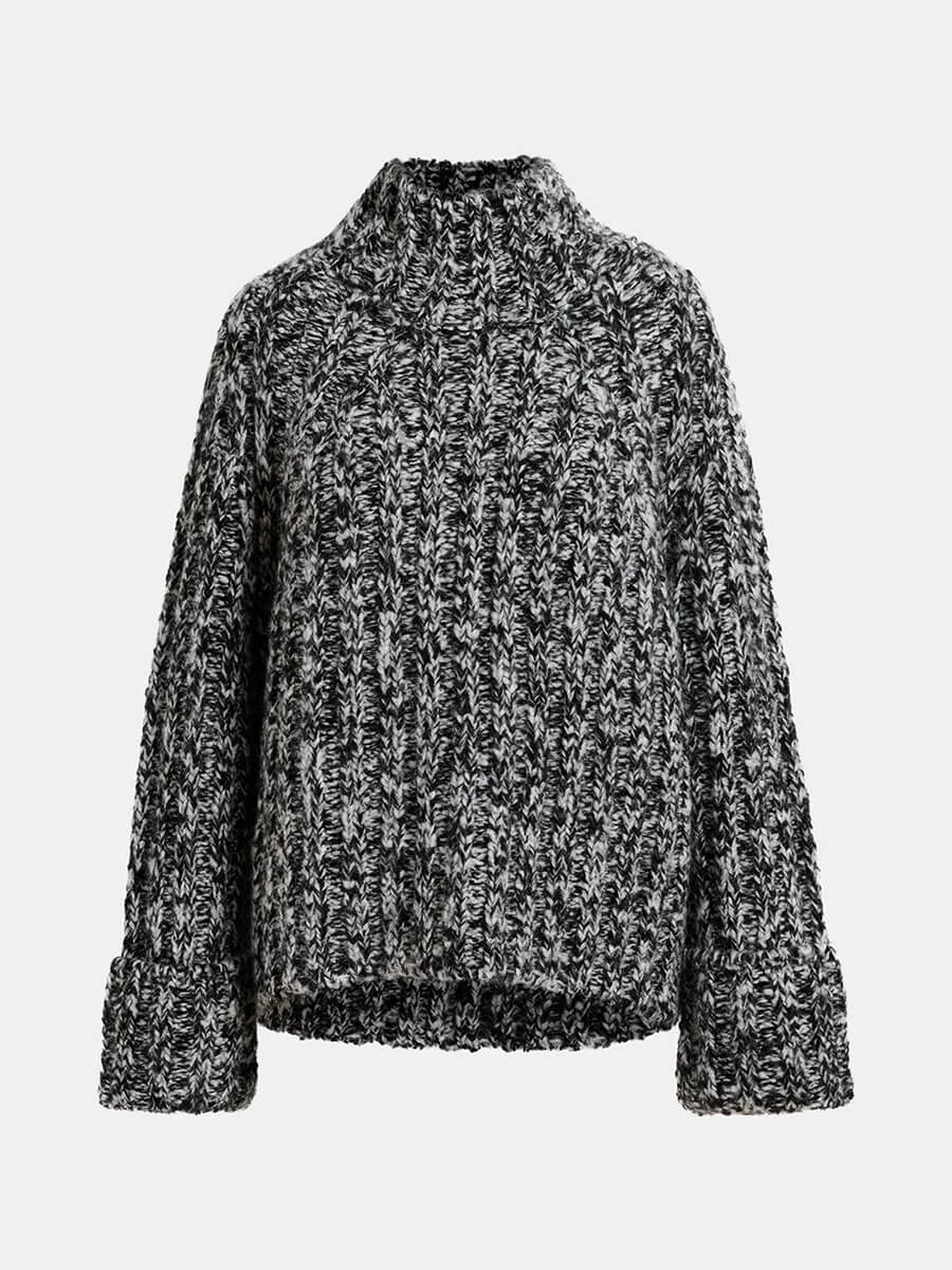 Essentiel-Antwerp-Genera-Pullover-Black_Ecru