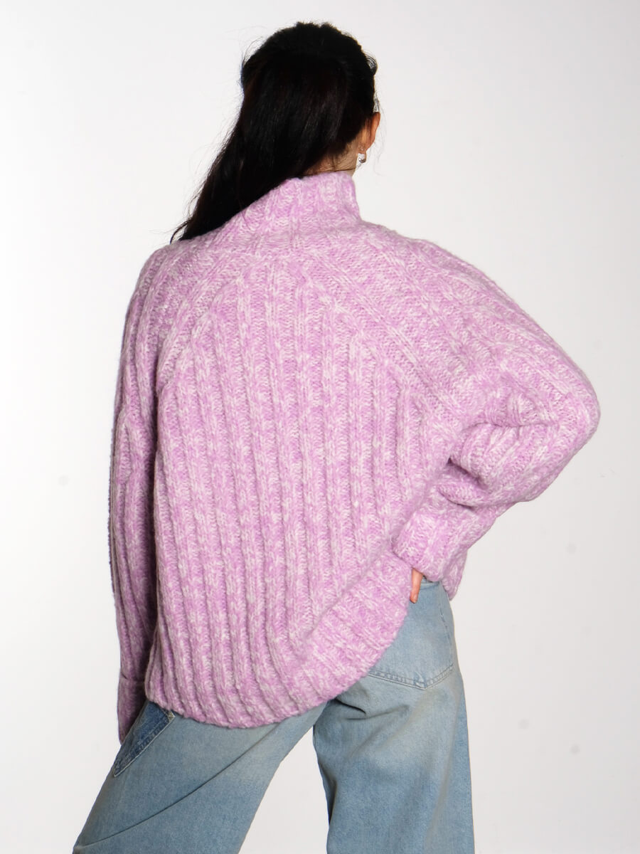 Genera Pullover - Mauve/Ecru