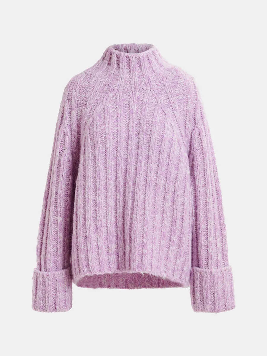 Essentiel-Antwerp-Genera-Pullover-Mauve_Ecru