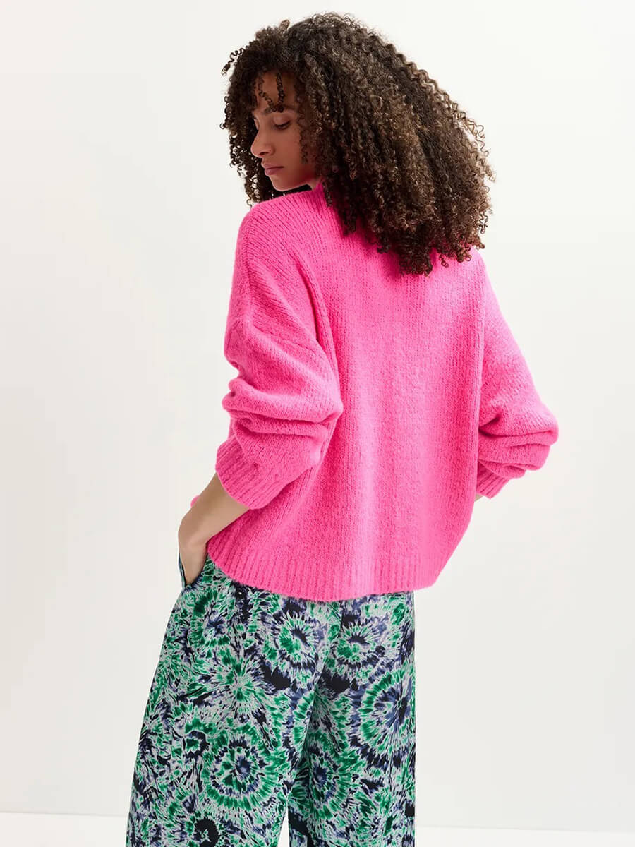 Essentiel-Antwerp-Genlight-Pullover - Fuchsia