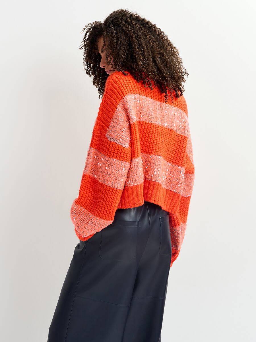 Essentiel-Antwerp-Group-Knit-Sweater-Orange