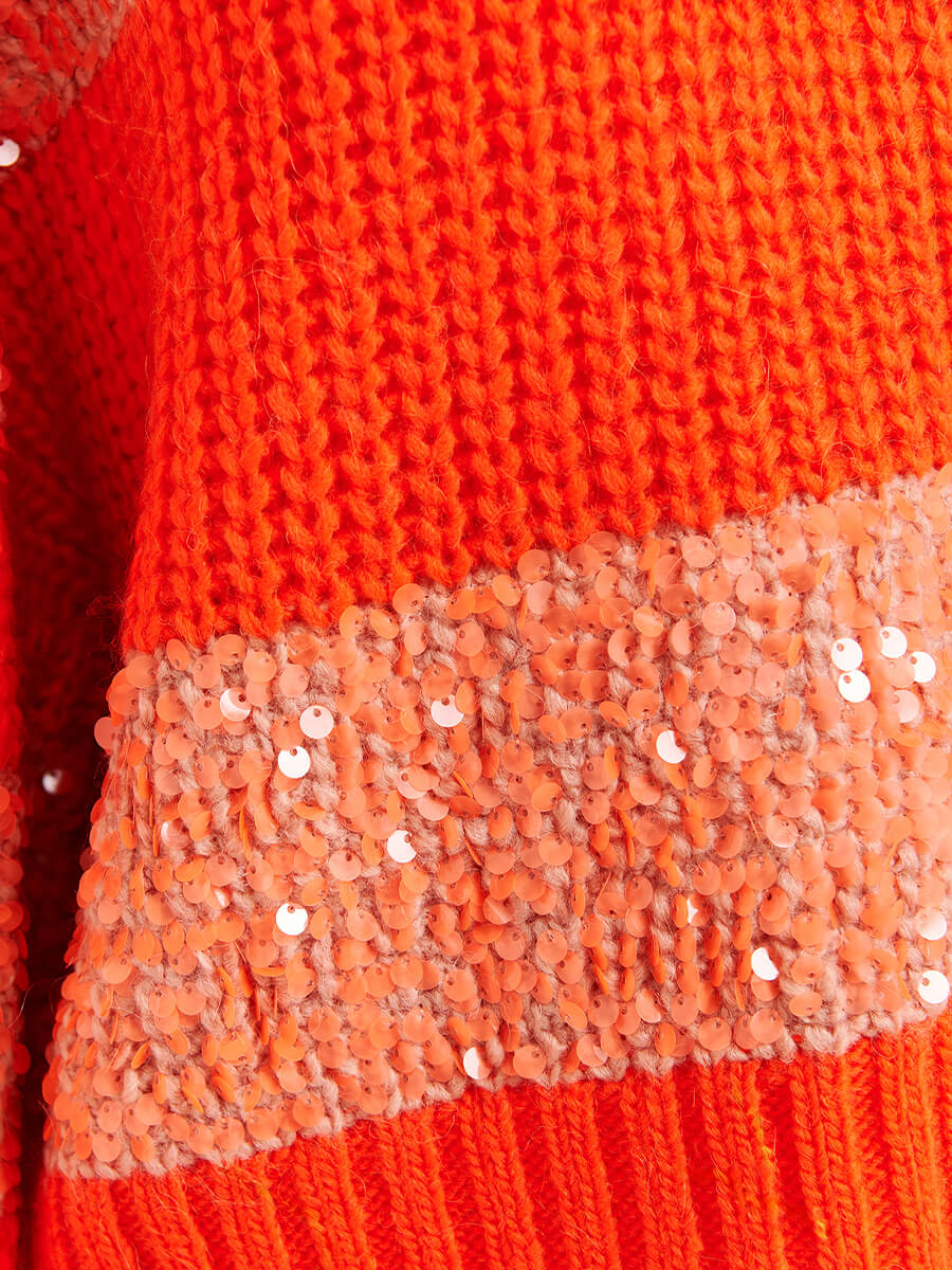 Essentiel-Antwerp-Group-Knit-Sweater-Orange