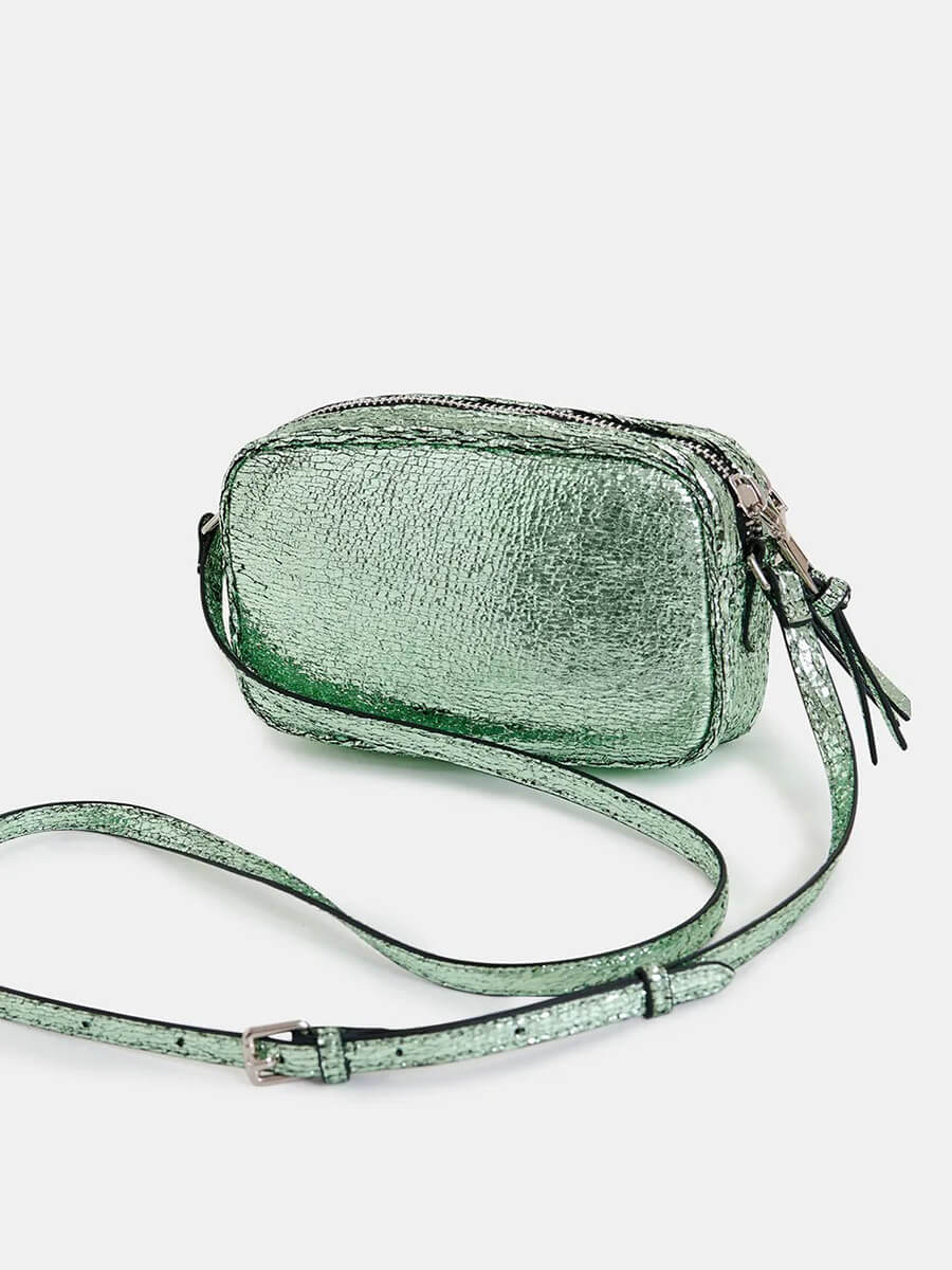 Essentiel-Antwerp-Hamen-Green-Metallic-Shoulder-Bag