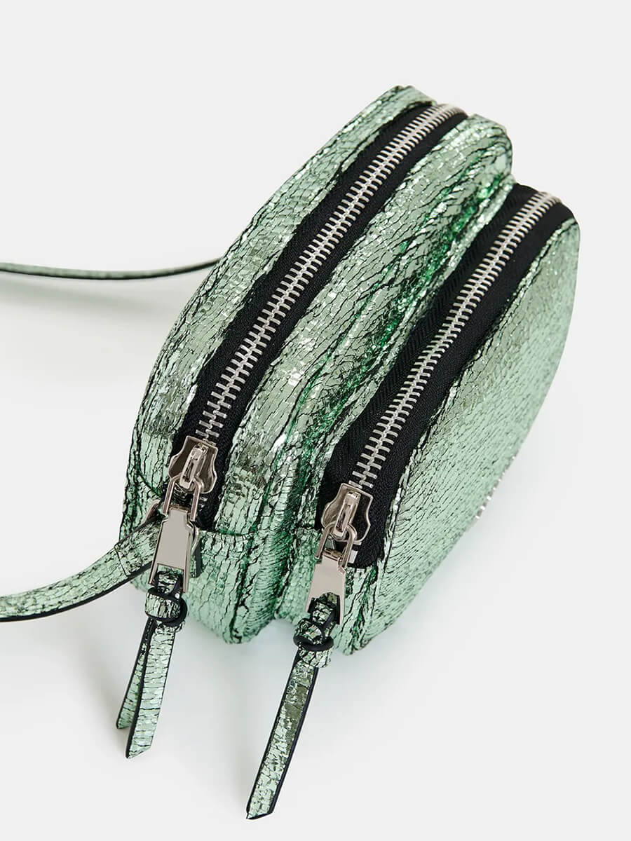 Essentiel-Antwerp-Hamen-Green-Metallic-Shoulder-Bag