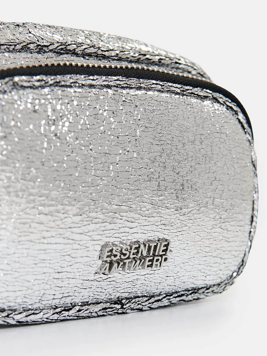 Essentiel-Antwerp-Hamen-Silver-Metallic-Shoulder-Bag