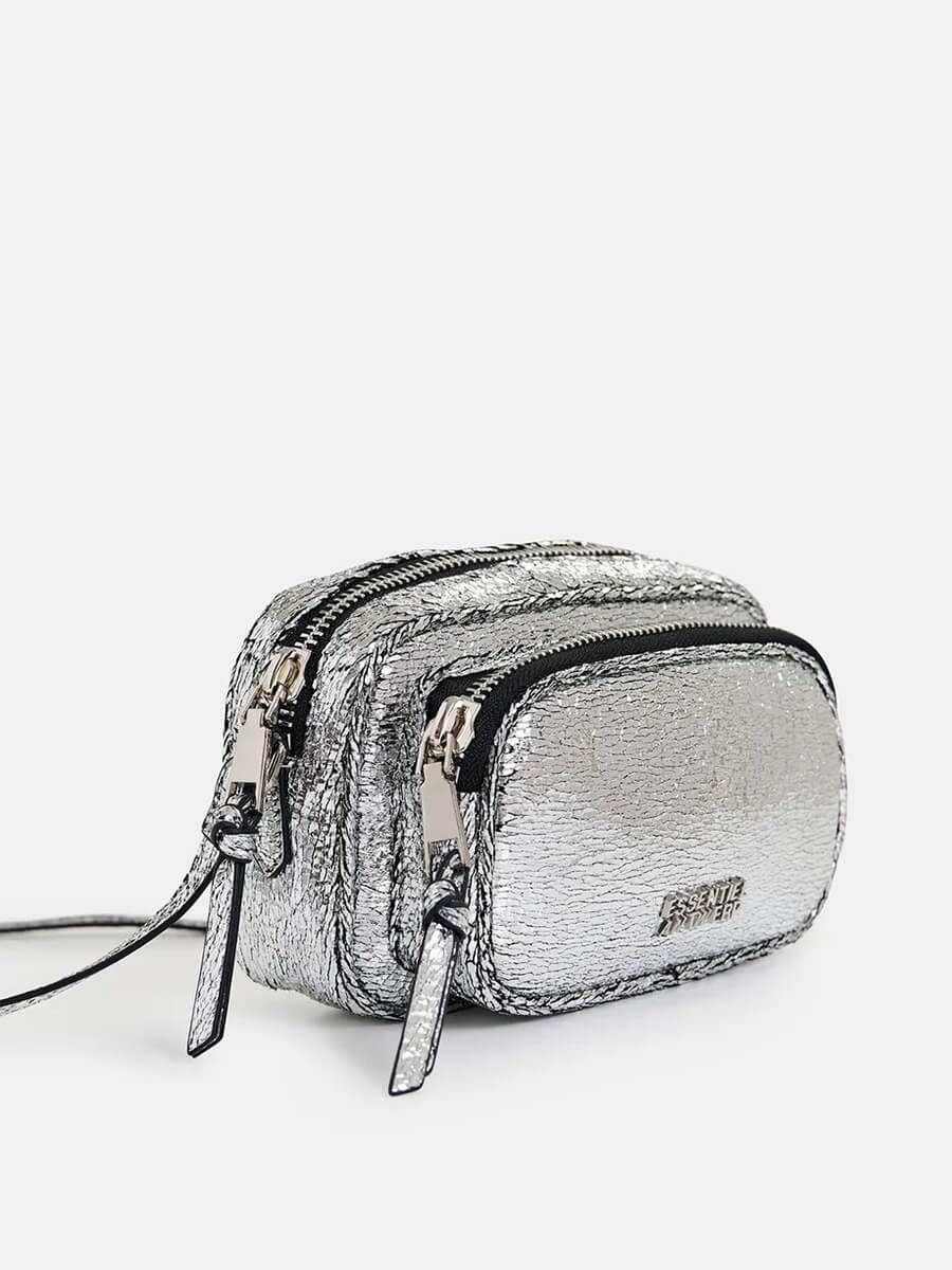 Essentiel-Antwerp-Hamen-Silver-Metallic-Shoulder-Bag