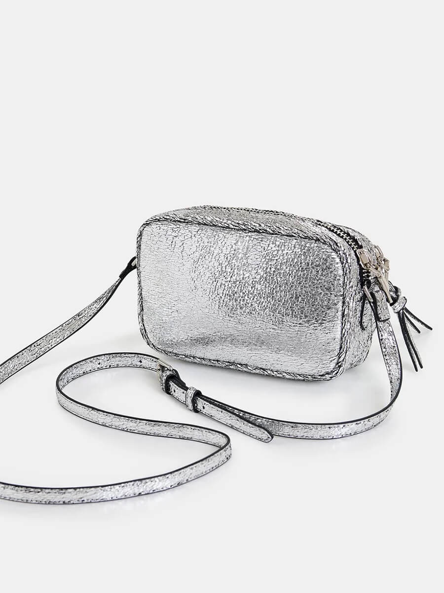 Essentiel-Antwerp-Hamen-Silver-Metallic-Shoulder-Bag