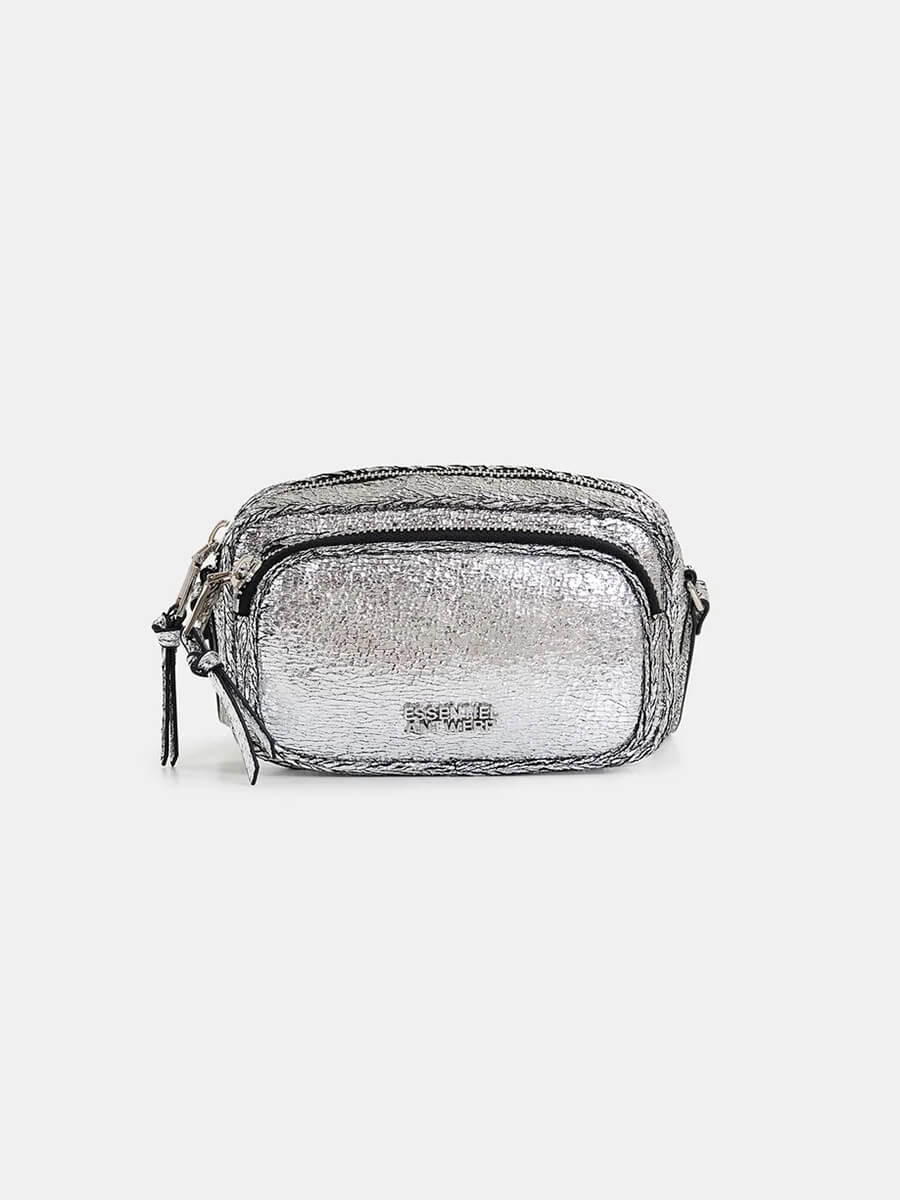 Essentiel-Antwerp-Hamen-Silver-Metallic-Shoulder-Bag