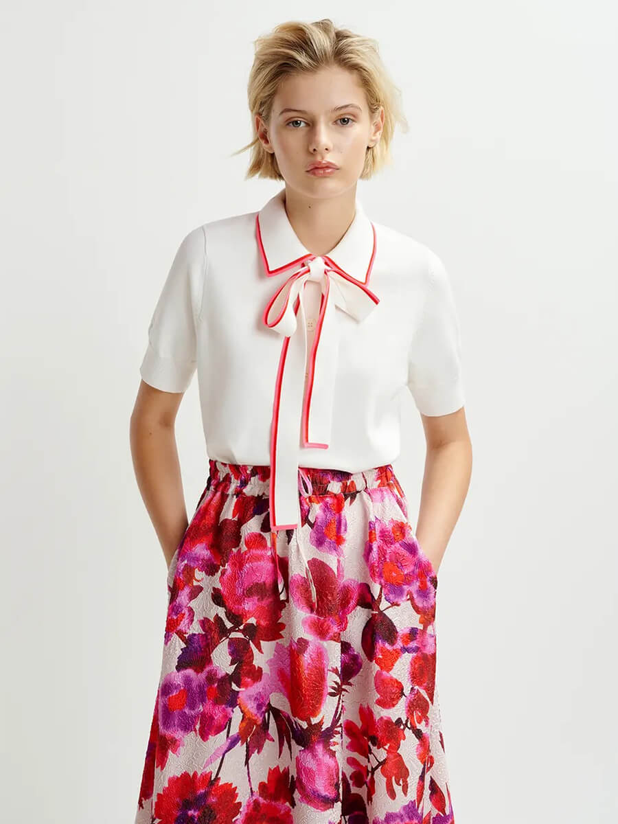 Essentiel-Antwerp-Harbour-Floral-Jacquard-Midi-Skirt