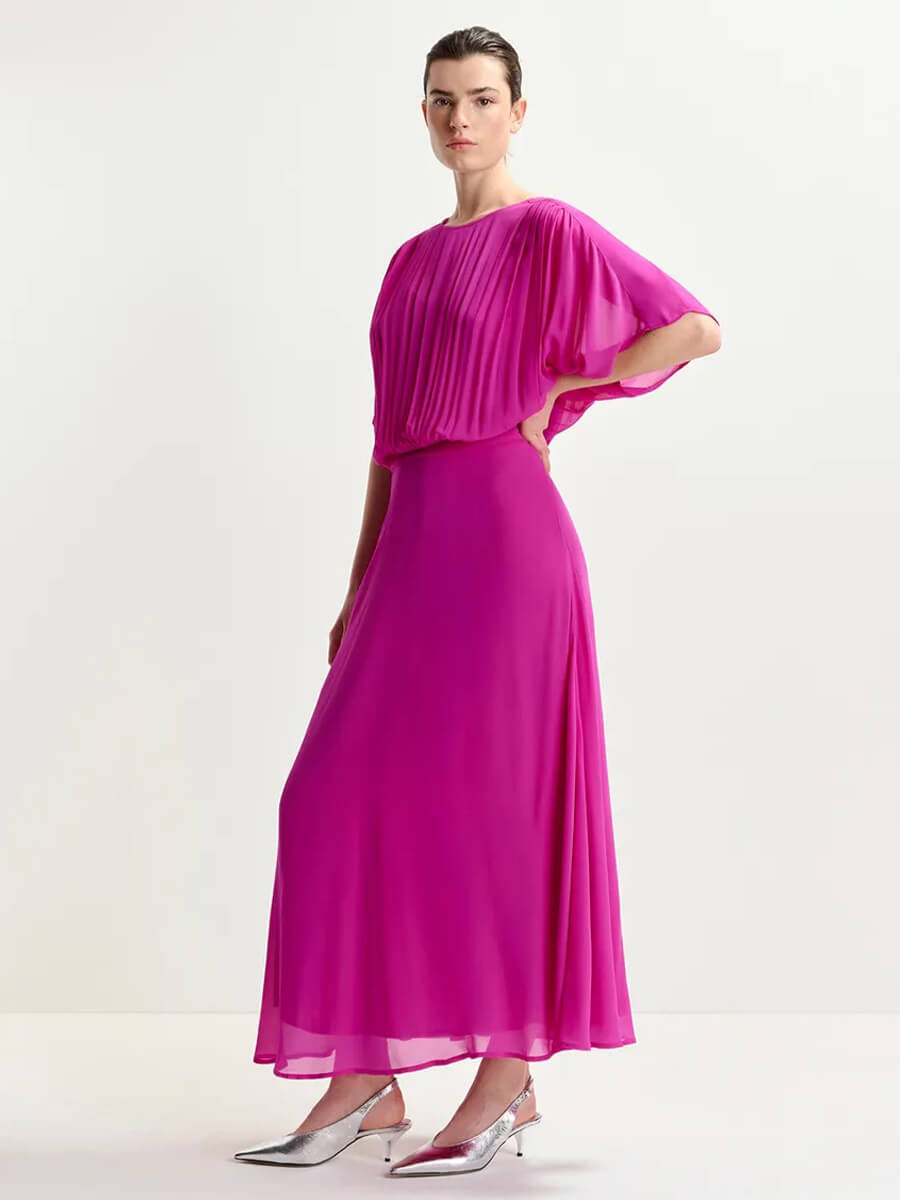 Essentiel-Antwerp-Hikart-Dress-Bright-Pink-1