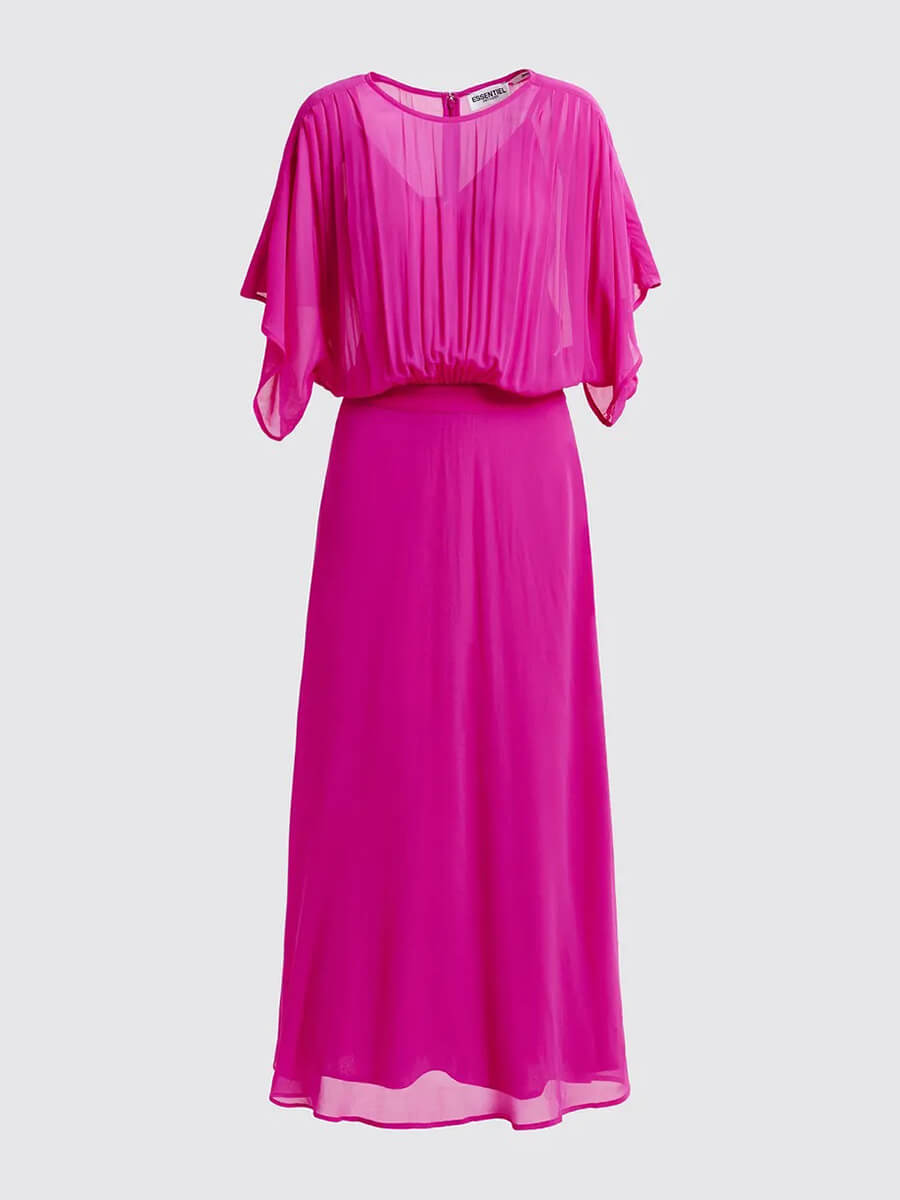 Essentiel-Antwerp-Hikart-Dress-Bright-Pink-1