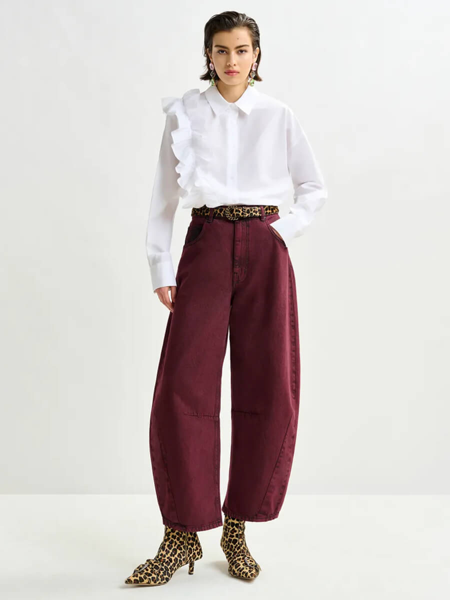 Essentiel Antwerp Impressive Jeans - Burgundy.