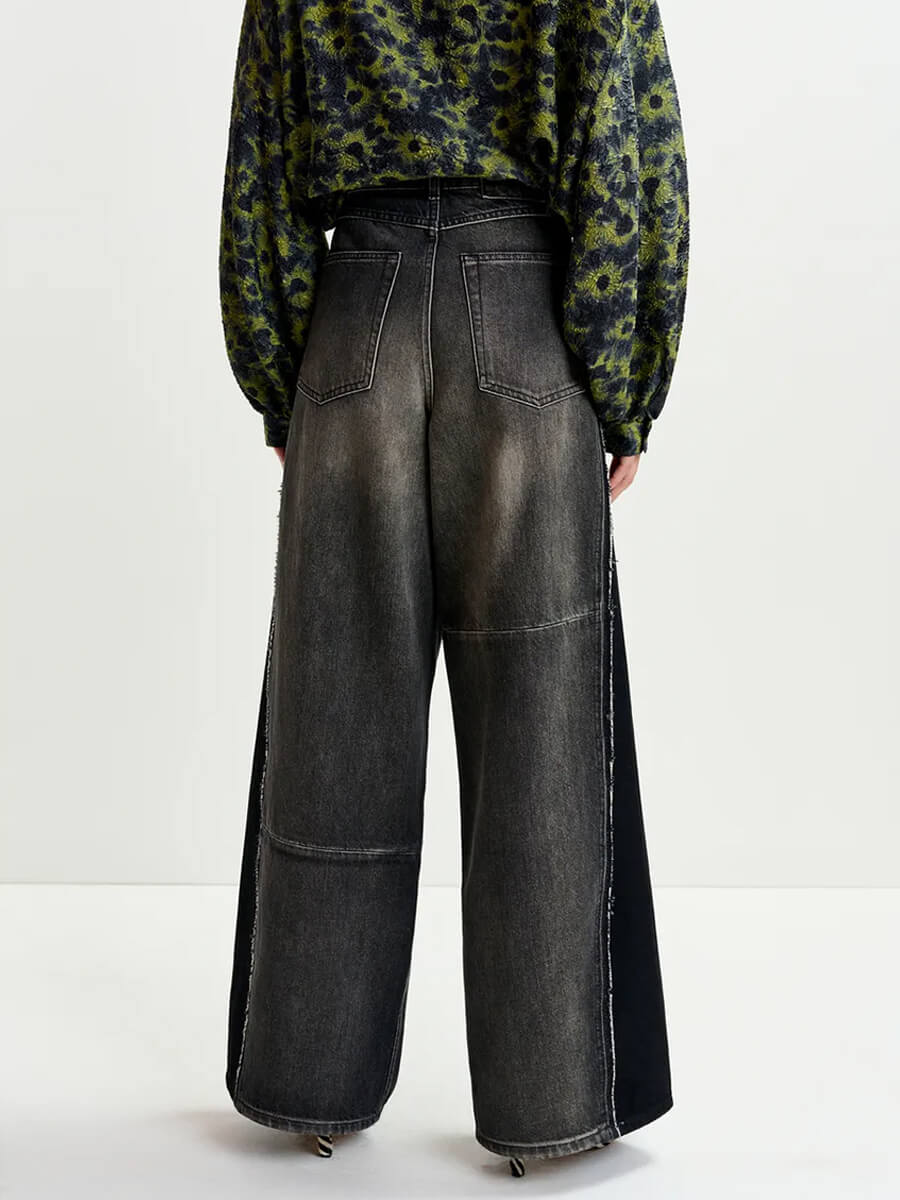 Essentiel Antwerp Industrious Patchwork Jeans - Black.