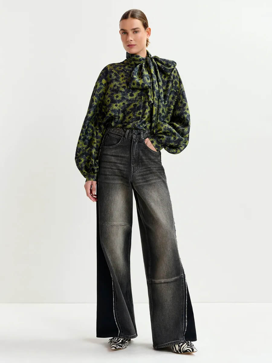 Essentiel Antwerp Industrious Patchwork Jeans - Black.