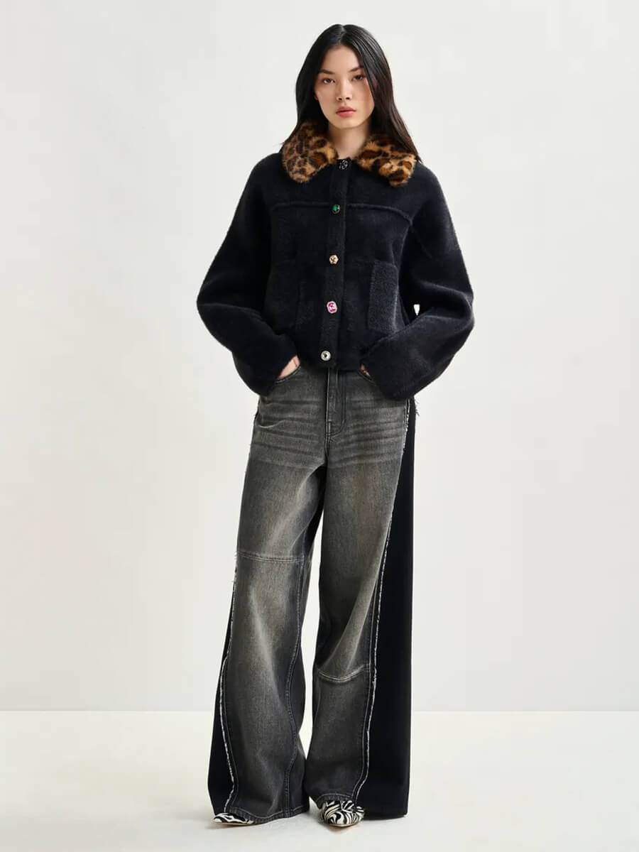 Essentiel Antwerp Intention Cardigan - Black