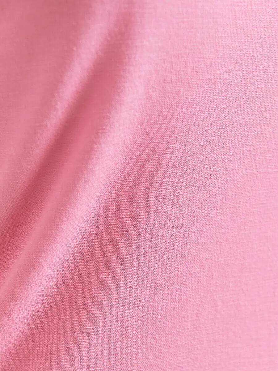 Essentiel Antwerp Jertice Jersey Turtleneck Top - Pink Sugar