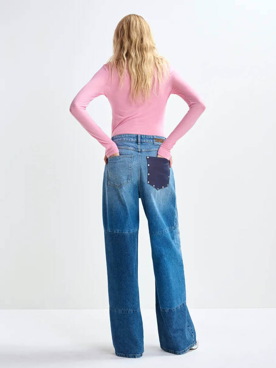 Essentiel Antwerp Jertice Jersey Turtleneck Top - Pink Sugar