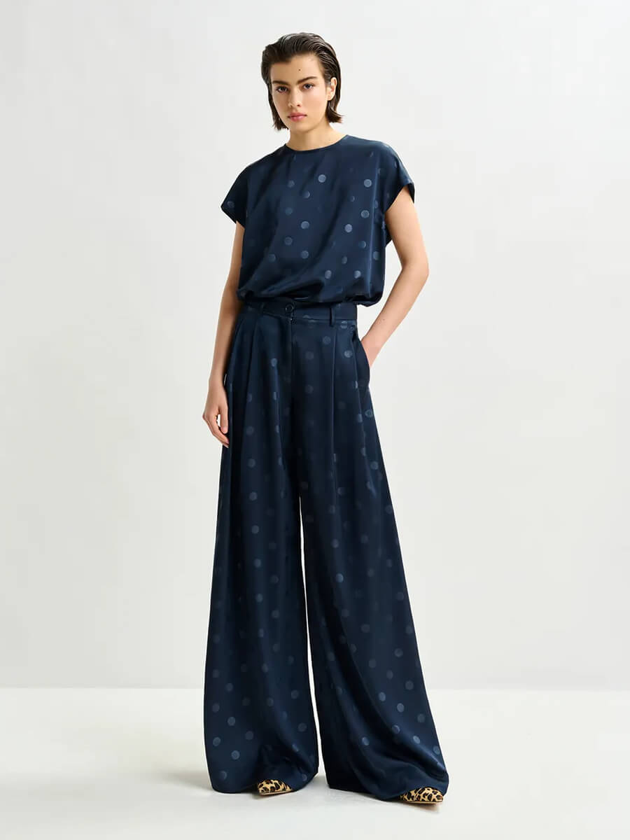 Essentiel Antwerp - Ipants Wide Leg Pants - Navy